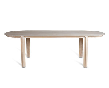 Mavis-Amor-Matbord-Ovalt-258-CM-Vit-Vaxolja