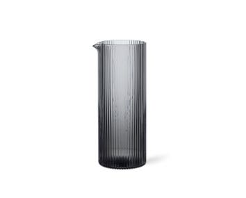 Ferm-Living-Ripple-Milk-Jug-Smoked-Grey