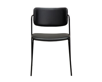 Zed-Stol-Svart-PU-Metallben-1