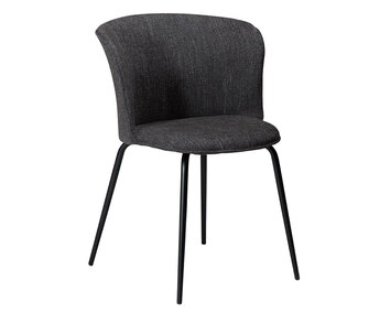 Dan-Form-Eden-Stol-Tyg-Raven-Svart