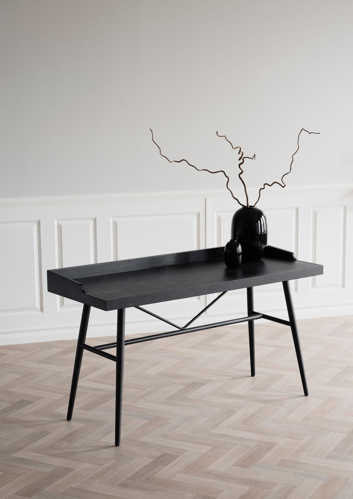 Springdale-Skrivbord-Svart-Ask