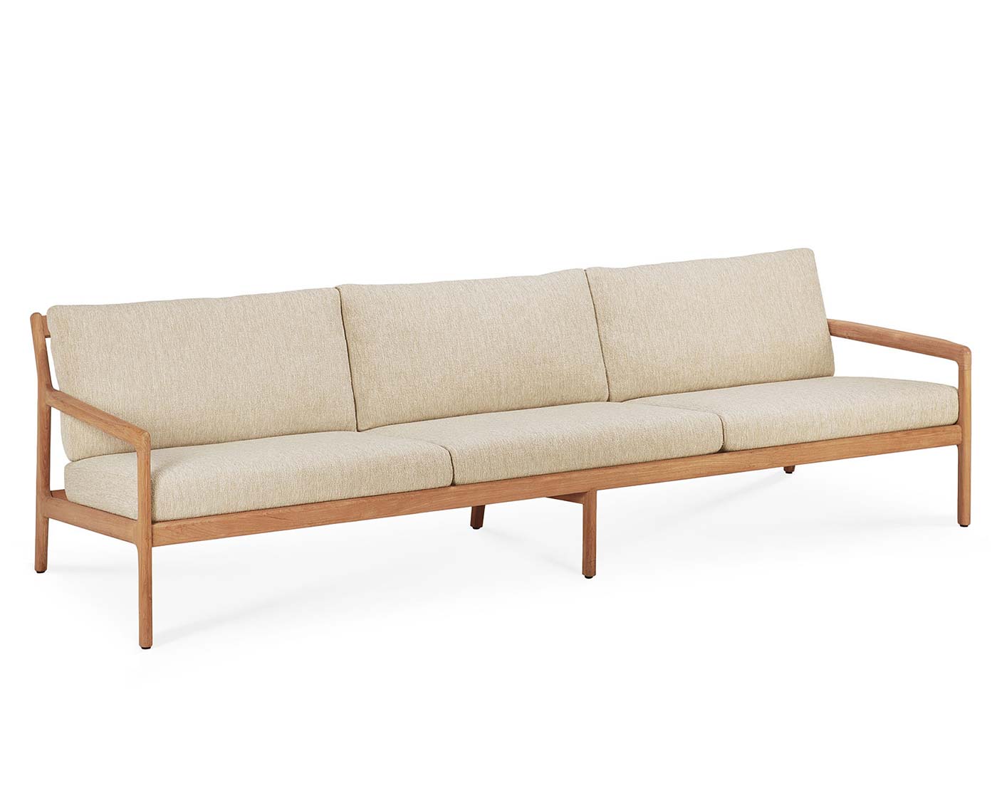 Jack udendørssofa til din terrasse! Lavet af teak med Neutral-polstring fra Ethnicraft.
