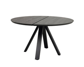 Carradale-Matbord-D130-Svart-V-Ben